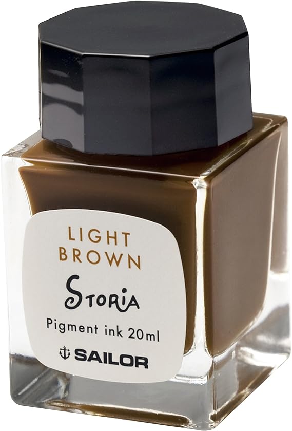 Sailor Fountain Pen, Pigment Bottle Ink, Storia, 0.7 fl oz (20 ml), Red 131006230 (yellow)