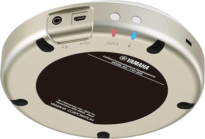 Yamaha YVC-200W Unified Communication Speakerphone, USB/Bluetooth Compatible, White