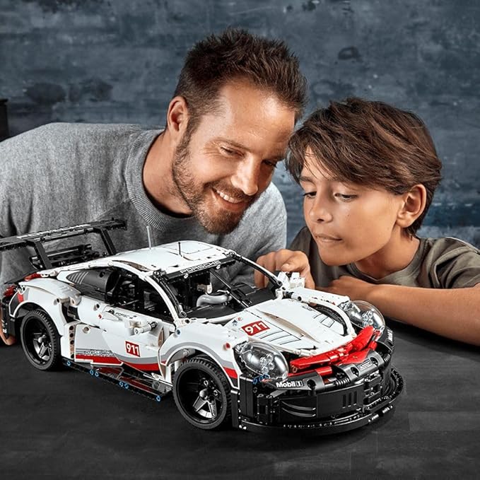 LEGO Technic Porsche 911 Rsr Building Blocks For Kids (1580 Pcs) 42096,Multicolor