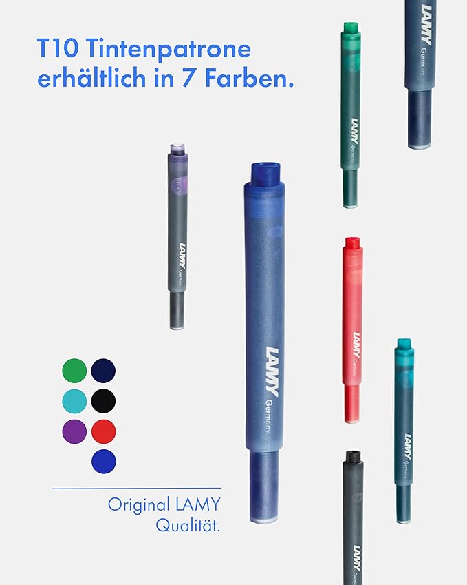 Lamy Fountain Pen Ink Cartridges, 10 Pack