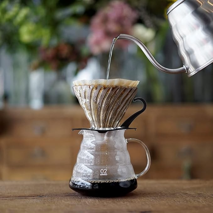 Hario Glass Coffee Dripper, Size 02, Black