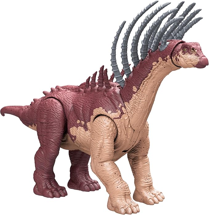 Mattel Jurassic World Jurassic World HTK80 Big Action! Bajadasaurus Children's Figure, Dinosaur Toy, Total Length: Approx. 14.0 inches (35.6 cm), 4 Years Old and Up Brown