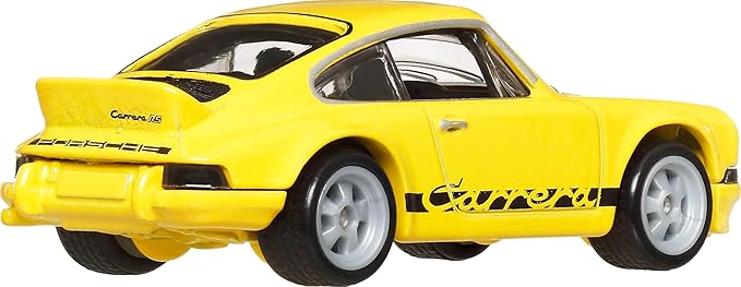 Hot Wheels HRW07 Car Culture Hammer Drop Porsche 911 Carrera RS2.7 Vehicle Toy Mini Car 3 Years Old and Up Yellow
