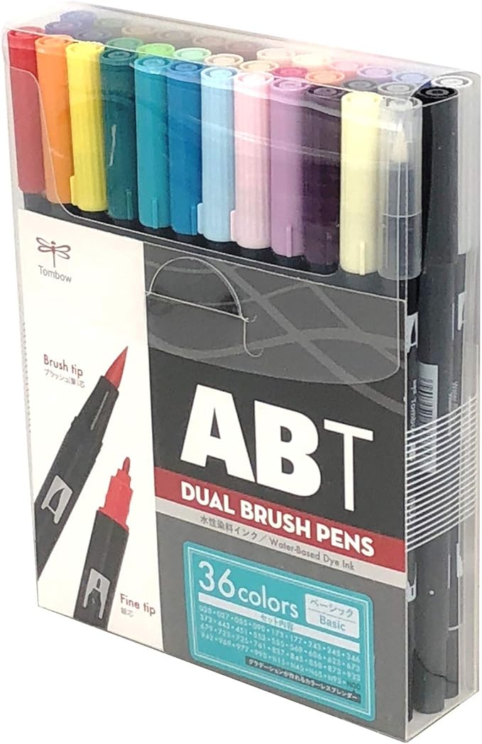 TOMBOW Pencil Brush Pen Dual Brush Pen ABT 12 Color Set Portrait AB-T12CPO