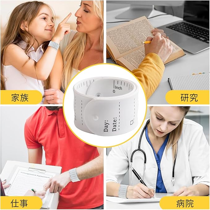 WEMO Wearable Memo Pad 2 Pack Wristband Memo Wrap Around Your Arm Wrist Band Memo Waterproof Easy to Carry Not Fall Off