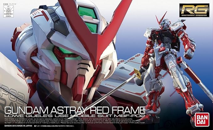 Bandai Hobby 1/144 RG Gundam Astray Red Frame Action Figure