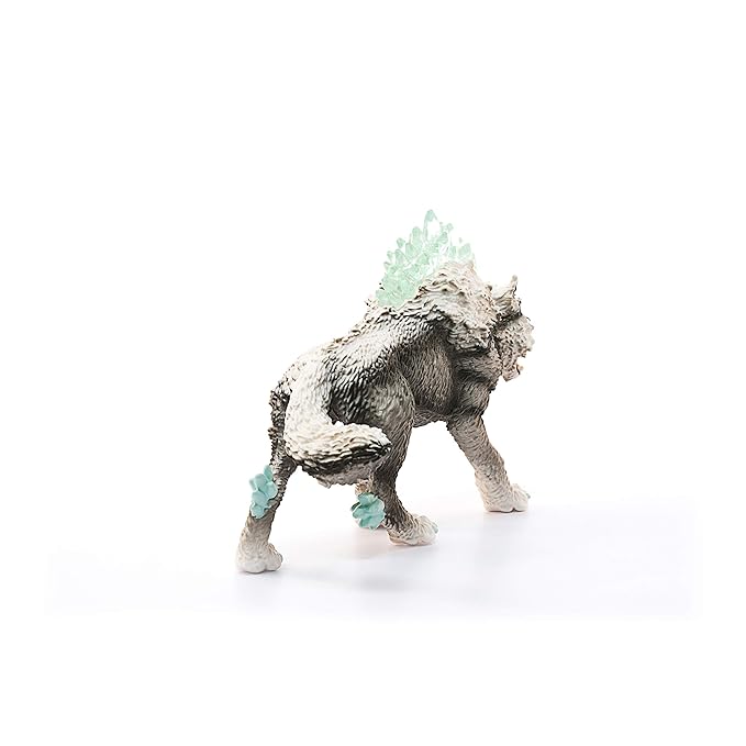 Schleich Snow Wolf Figurine Toy, Multicolor