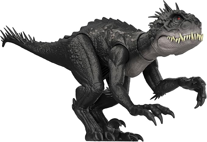 Mattel Jurassic World JCG25 Damage! Hikaru Scorpio Rex Children's Figure, Dinosaur, Toy, Total Length: Approx. 14.5 inches (36.9 cm), 4 Years Old and Up Black