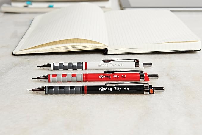 Rotring Mechanical Pencil Ticky for Drafting, Black, 1904694, 0.35mm