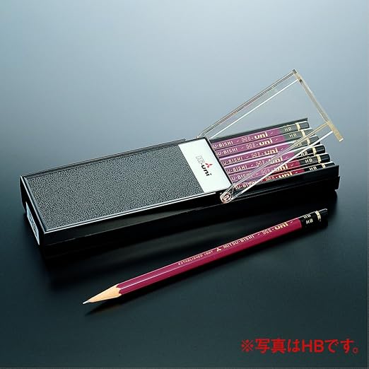 Uni Hi-Uni Wooden Pencil - 8B - Box of 12 (HU8B)