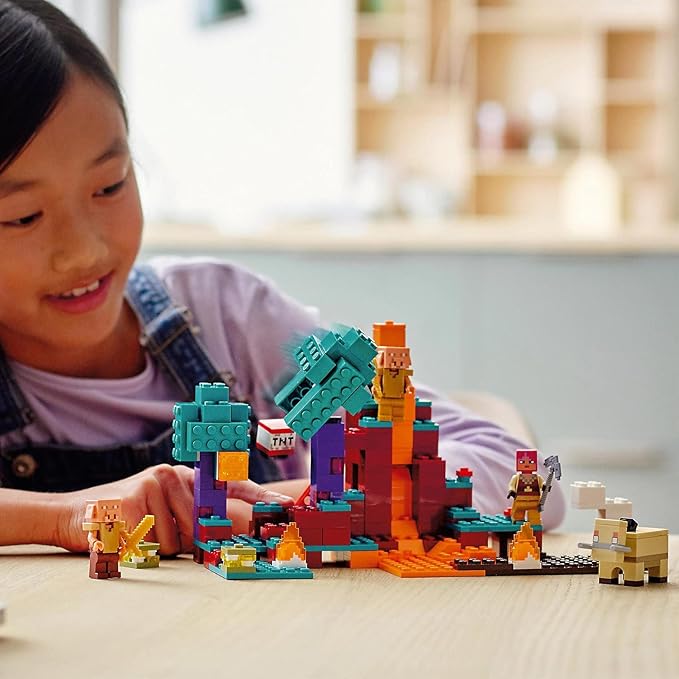 LEGO Minecraft Warped Forest 21168 Toy Blocks|Present|Video Game|Boys|Girls|Ages 8 And Up|Multicolor