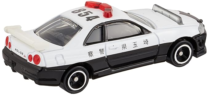 Tomica No.1 Nissan Skyline GT-R BNR34 Police Car Diecast Scale Model Collectible Car