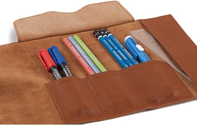 Staedtler Leather Pen Case, Brown