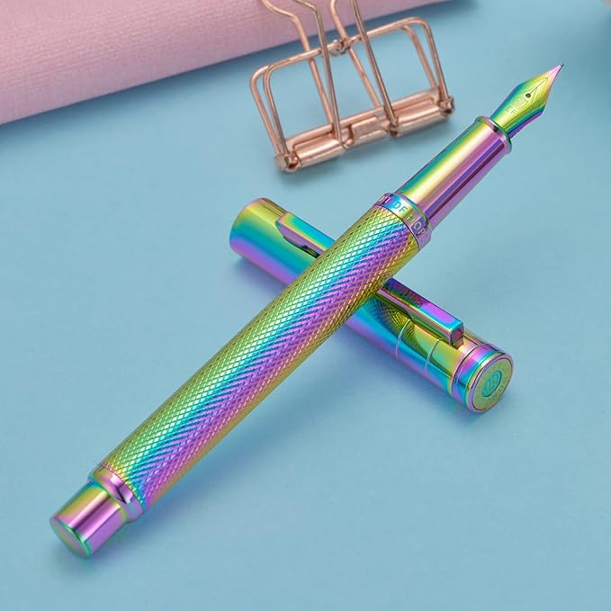 Asvine Hongdian Rainbow Color Fountain Pen Fine Point