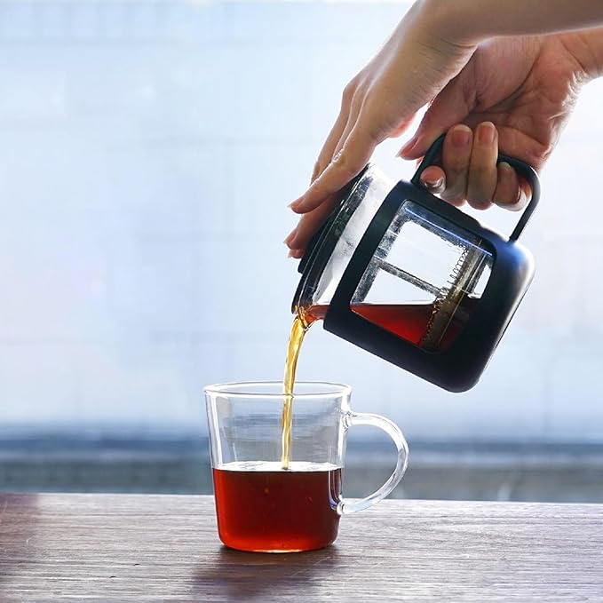 HARIO CPU-2-B CafePress U French Press Tea Press Type Coffee Heat Resistant Glass Practical Capacity 10.1 fl oz (300 ml) Black