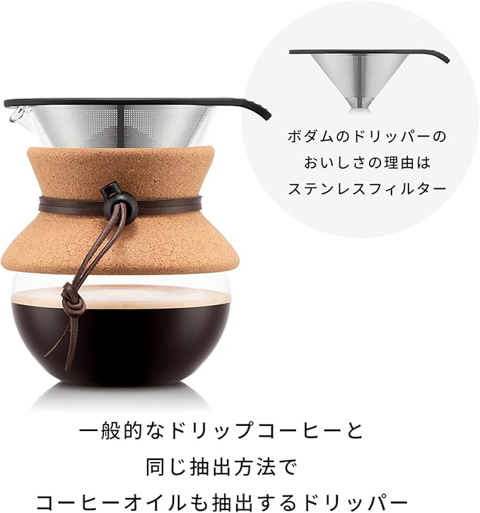 BODUM Coffee Maker with Stainless Steel Filter