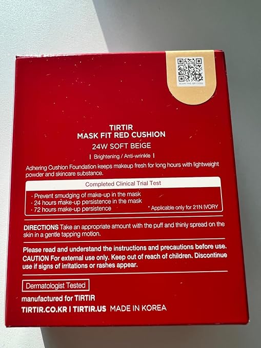 TIRTIR RED CUSHION 24N Mask Fit Cushion, 18 g