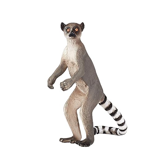 Mojo Fun 387177 Ringtail Lemur - Realistic International Wildlife Toy Replica