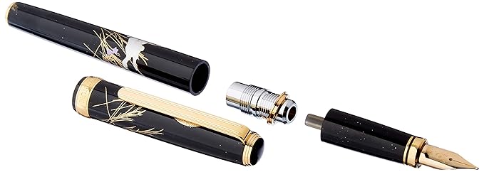 Platinum Rabbit Character In And Gold Lacquer fountain Pen Kanazawa Foil Month (M) PTL-15000H # 87-3