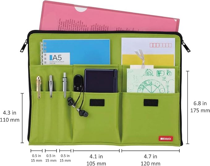Lihit Lab A7554-9 Bag-in-Bag A4, Brown