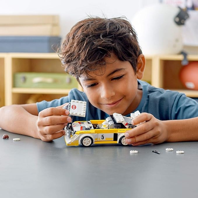 LEGO 76897 Speed Champions Audi Sport Quattro S1 Racer Toy, with Racing Driver Minifigure, Race Cars Building Sets, Multicolor (263 pieces)
