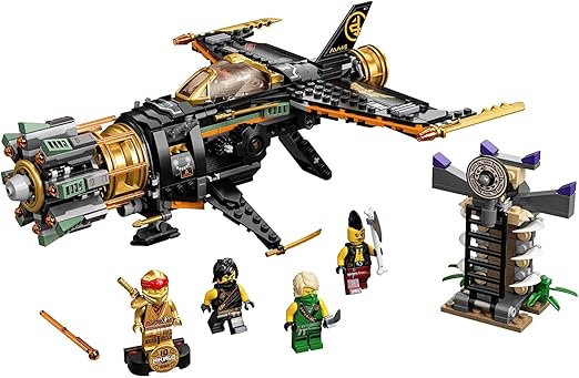 LEGO Ninjago Legacy Boulder Blaster 71736 Airplane Toy Featuring Collectible Figurines, New 2021 (449 Pieces) Multicolor