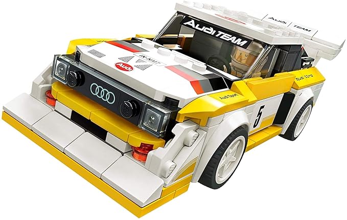 LEGO 76897 Speed Champions Audi Sport Quattro S1 Racer Toy, with Racing Driver Minifigure, Race Cars Building Sets, Multicolor (263 pieces)