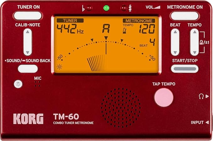 Korg Tuner Metronome TM-60 -White TM-60-WH