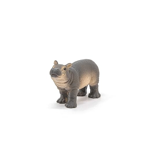 Schleich Wild Life, Animal Figurine, Animal Toys for Boys and Girls 3-8 Years Old, Baby Hippopotamus