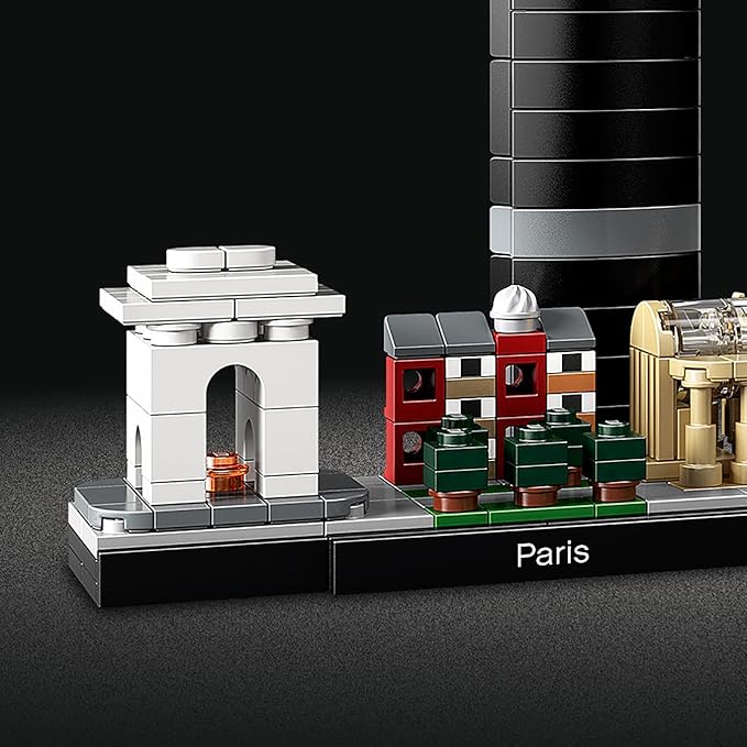 LEGO Architecture Paris Building Blocks for Kids (649 Pcs) 21044, Multicolor