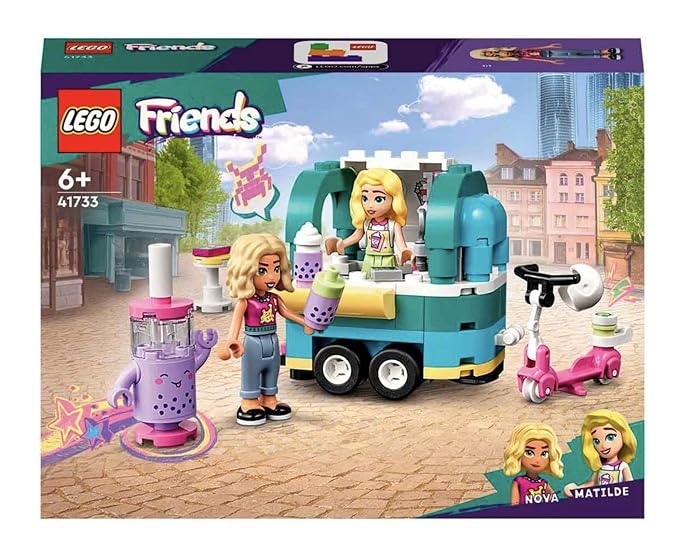 LEGO Friends Mobile Bubble Tea Shop 41733 Building Toy Set (109 Pieces), Multi Color