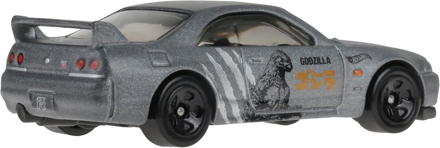 Hot Wheels HXR26 Basic Car, Nissan Skyline GT-R (BCNR33) Vehicle Toy, Mini Car, Ages 3 and Up, Gray