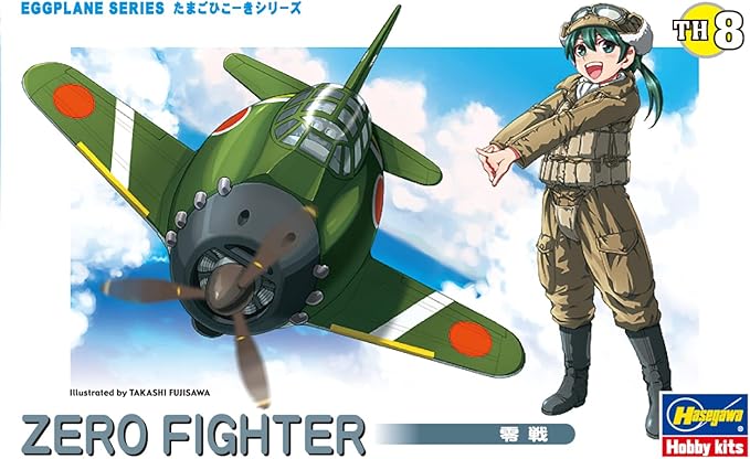 Hasegawa Egg Plane Japanese Navy Zero Fighter Non-scale Plastic Model TH8