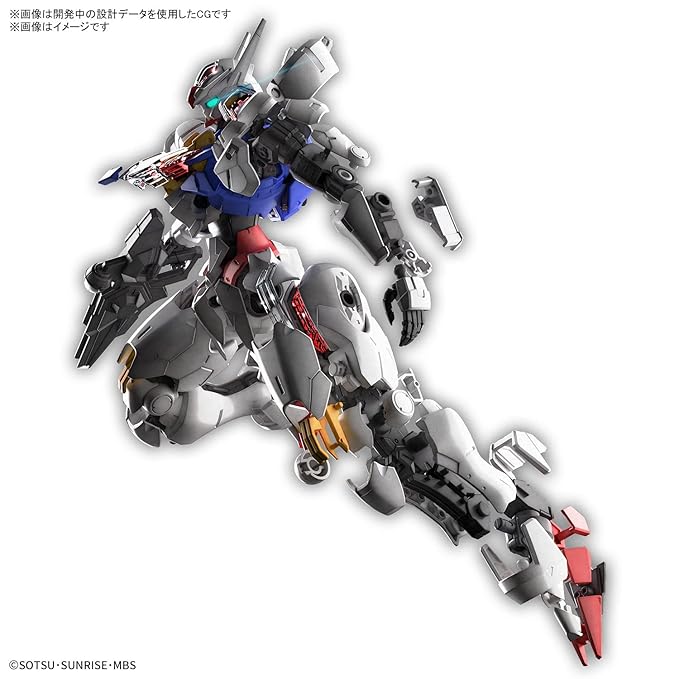 Bandai Spirits Full MECHANICS Mobile Suit Gundam Mercury Witch Gundam Aerial 1/100 Scale Color-coded Plastic Model