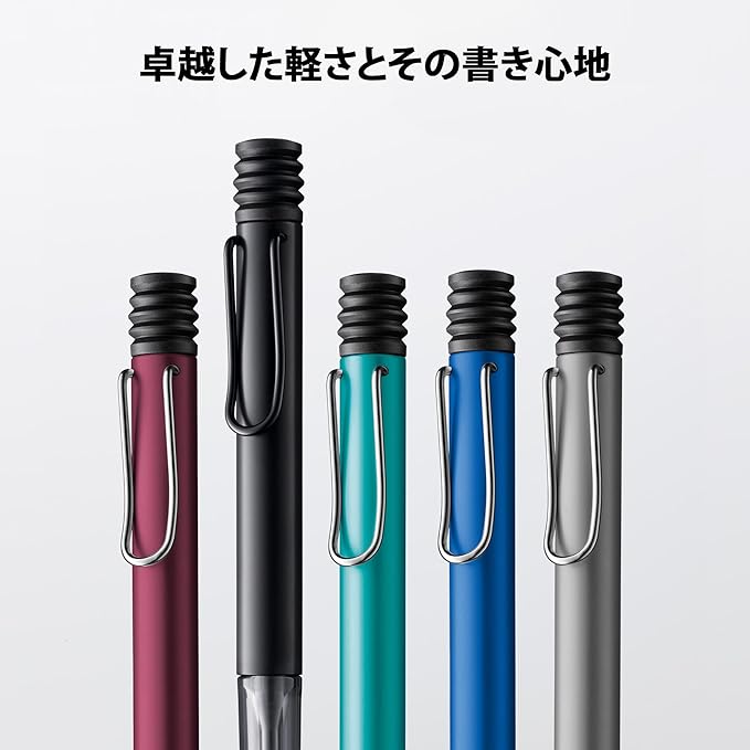 LAMY AL-star graphite ballpoint pen - transparent ergonomic grip pen, line width M - lightweight aluminum body - large capacity refill black LAMY M 16 included