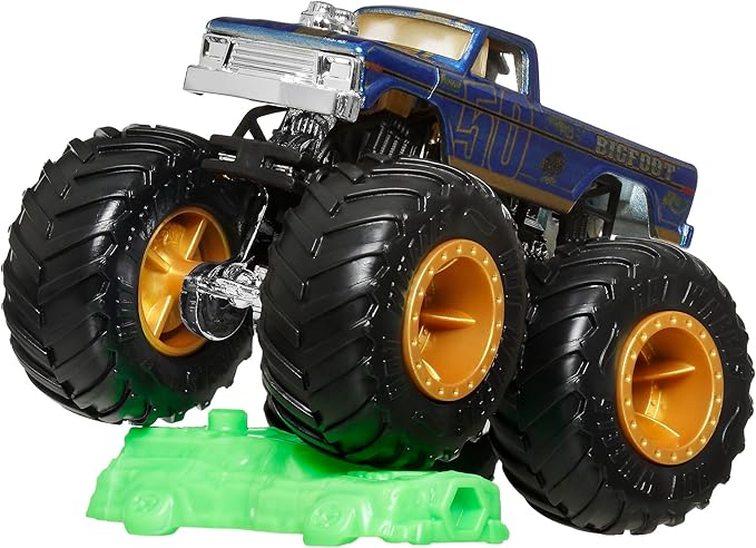 Hot Wheels JGR08 Monster Truck 1:64 Bigfoot Vehicle Toy Mini Car 3 Years Old Blue