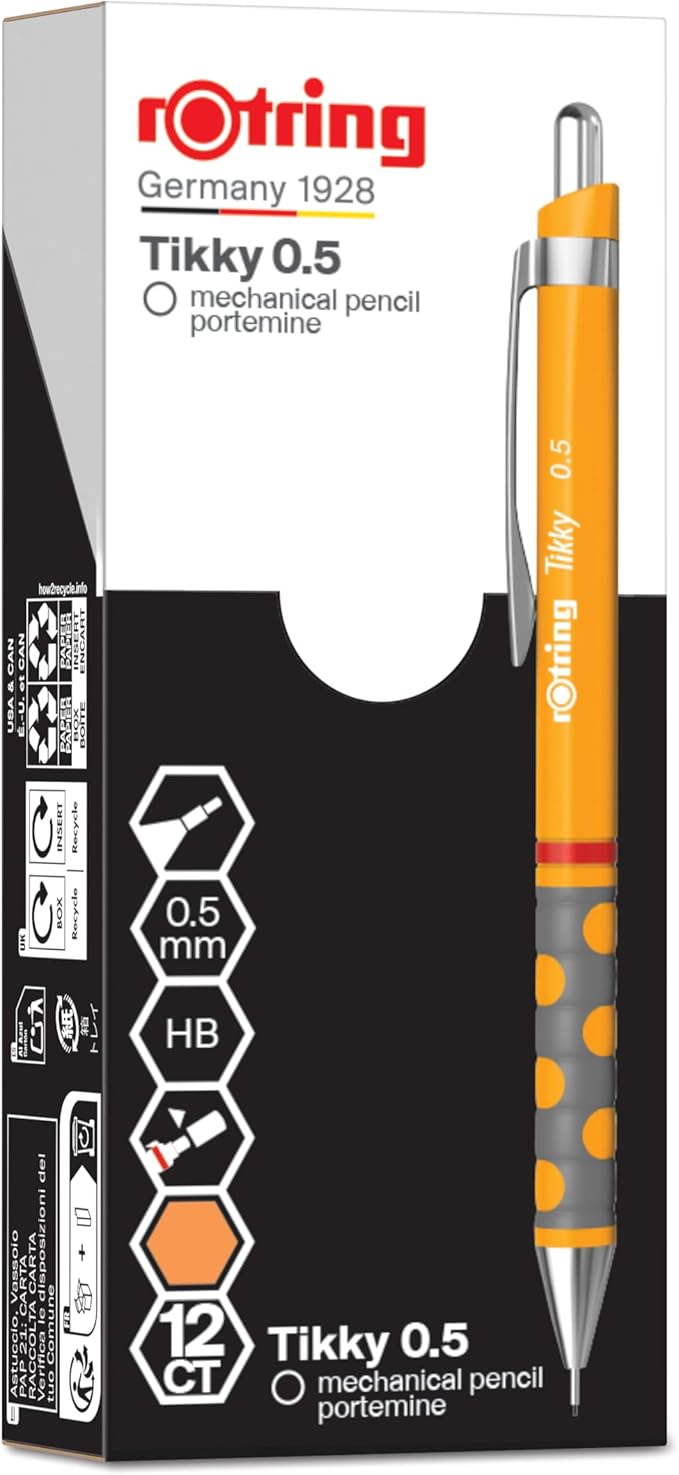 rOtring 2214583 Rottling Mechanical Pencil Ticky Marigold 0.5mm