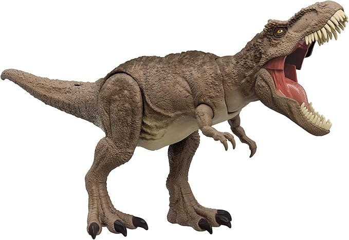 Mattel Jurassic World HXF53 Super Battle Attack T-Rex Dinosaur Toy 4 Years Old and Up Total Length: Approx. 21.6 inches (54.6 cm)