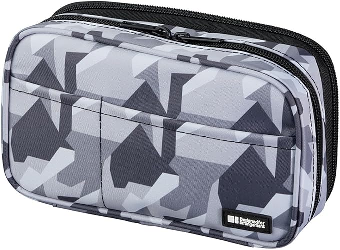 Lihit Lab A7555-4 Pen Case, Book Type, Double, Orange