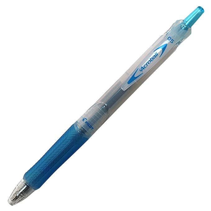 Pilot Acroball 150, Knock Ballpoint Pen, Extra Fine, Soft Blue Body (BAB-15EF-SLB)