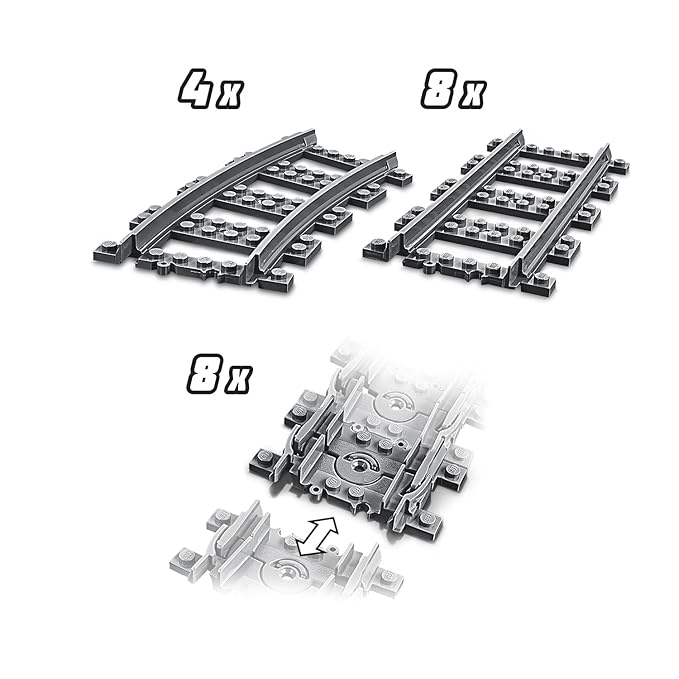 Lego 8 x Flexible Tracks