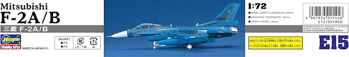 Hasegawa 1/72 Air Self-Defense Force Mitsubishi F-2A/B Plastic Model Unisex E15