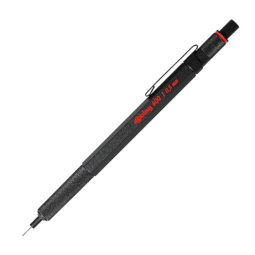 Rotring 600 0.5mm Silver Barrel Mechanical Pencil (1904445)