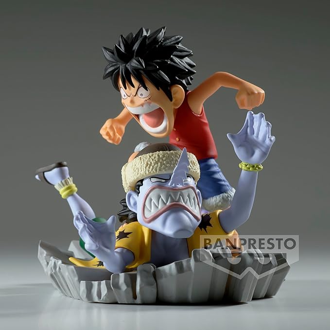 Banpresto One Piece World Collectible Figure, Log Stories Luffy vs Aaron One Piece Log Story Monkey D. Luffy vs Arlong Bandai Spirits World Collectible Figure