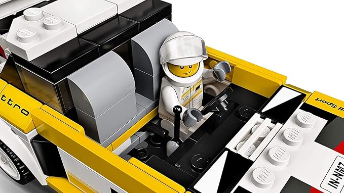 LEGO 76897 Speed Champions Audi Sport Quattro S1 Racer Toy, with Racing Driver Minifigure, Race Cars Building Sets, Multicolor (263 pieces)