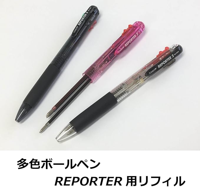 TOMBOW Reporter 4 – Box 10 Refills for Ballpoint Pen – Black