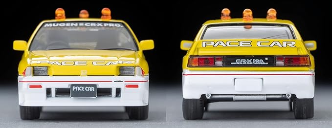 Tomica Limited Vintage Neo 1/64 LV-N318b Honda Ballard Sports CR-X MUGEN CR-X PRO Suzuka Circuit Pace Car Yellow/White Finished Product