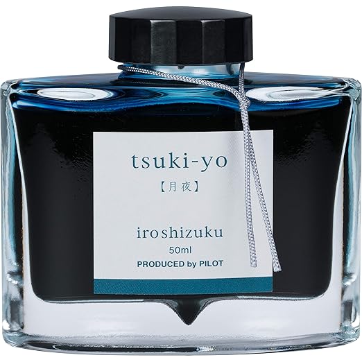 Pilot Iroshizuku Bottled Fountain Pen Ink, Fuyu-Syogun, Rigor of Winter, Cool Gray (69215)