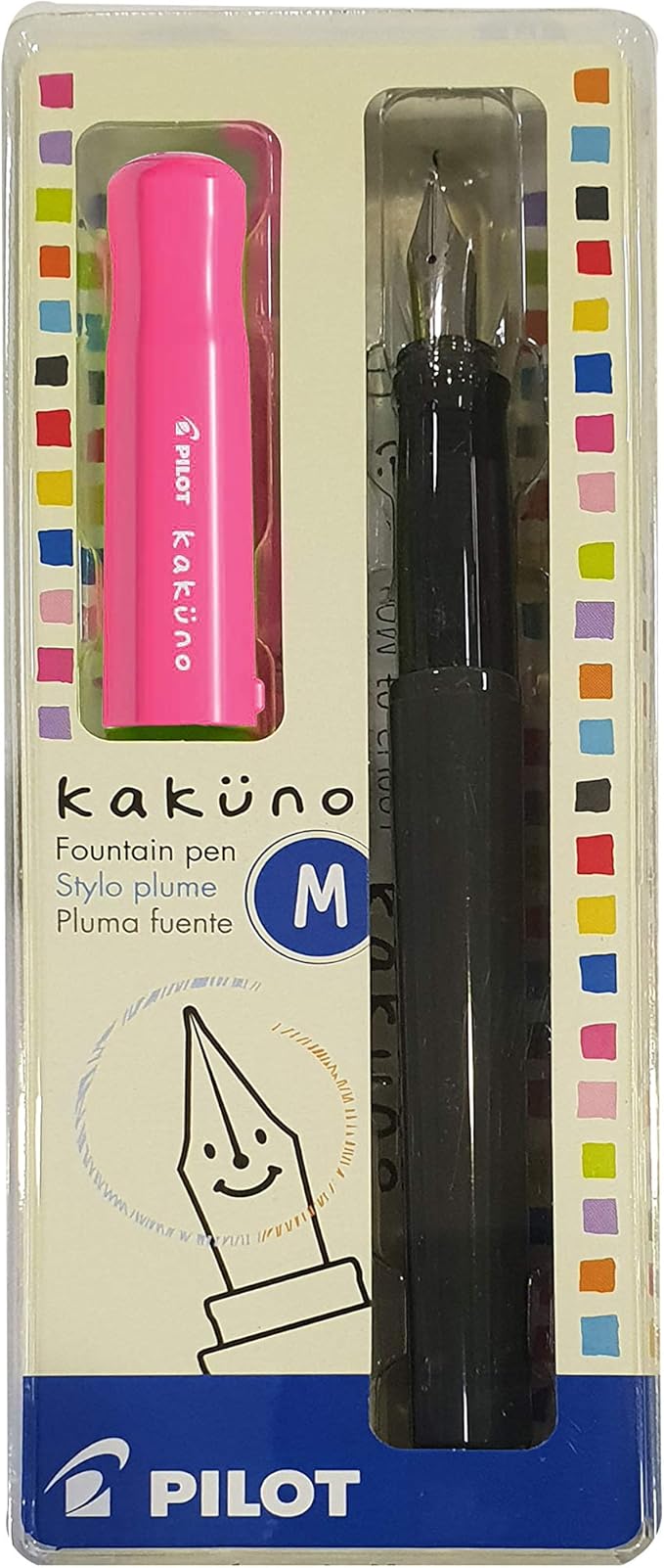 Pilot Kakuno Fountain Pen Medium. Pink