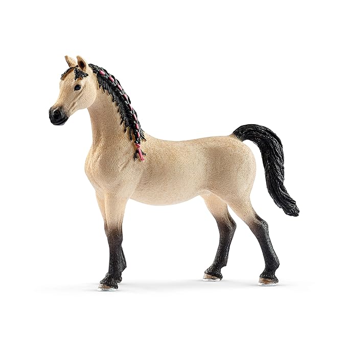 Schleich Horse Club Stall with Arabian Horses & Groomer Toy Figure